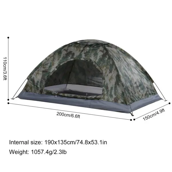 Portable Tent Camping Tent Single Layer Portable Tent Anti-UV Coating UPF 30+ for Outdoor Beach Fishing Children Tent - Image 3