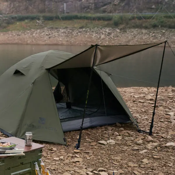 MOBI GARDEN Camping Backpacking Tent Waterproof Rainproof Hiking Silver Coated Sun Protection Easy Set Up - Image 3