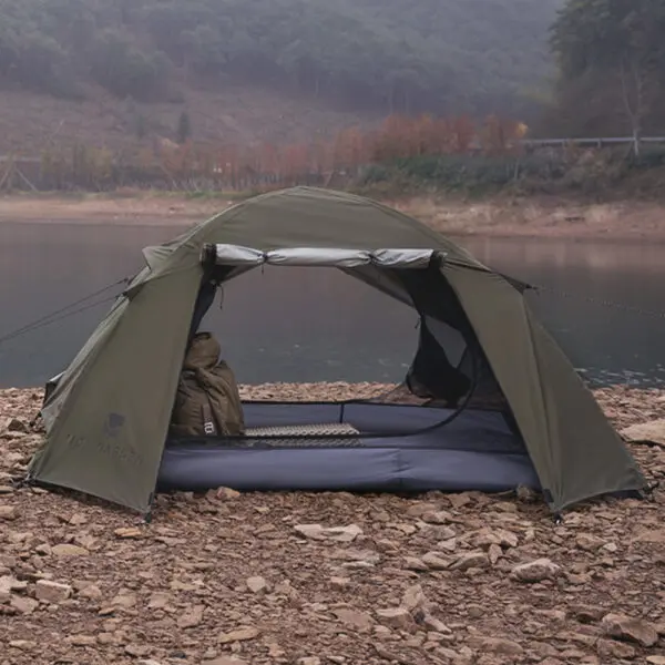 MOBI GARDEN Camping Backpacking Tent Waterproof Rainproof Hiking Silver Coated Sun Protection Easy Set Up - Image 4