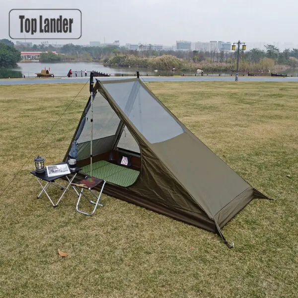 Airy Mesh Tent 1 Person Ultralight Tent Quick Setup Backpacking Shelter Breathable Mosquito Proof for Camping and Trekking - Image 2