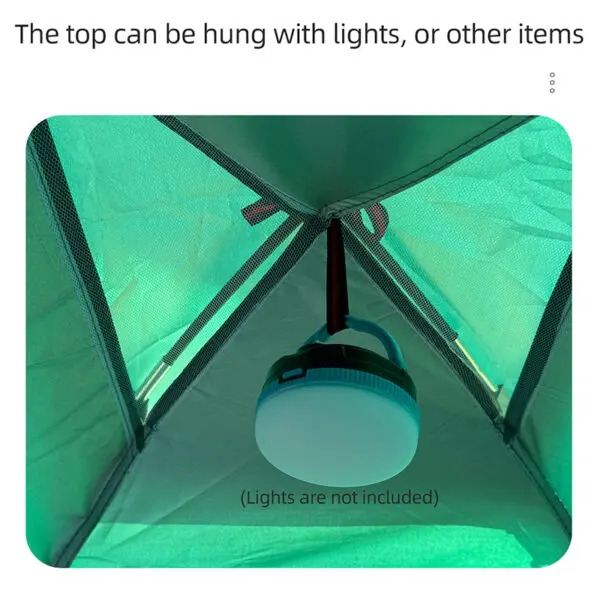 Outdoor camping tent, hand-built rain and sun protection hiking tent, double bed for couples and children, portable windproof - Image 4
