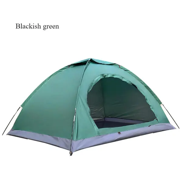 Outdoor camping tent, hand-built rain and sun protection hiking tent, double bed for couples and children, portable windproof - Image 7