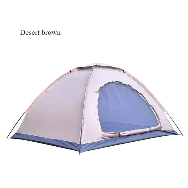 Outdoor camping tent, hand-built rain and sun protection hiking tent, double bed for couples and children, portable windproof - Image 8