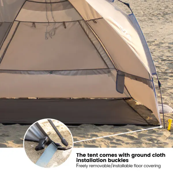 Sonuto Outdoor 3-4P One-Touch Camping Tent Quick Automatic Opening Beach Fishing Tent Family Travel Picnic Park Anti-UV Shade - Image 3