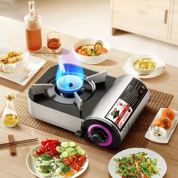 Safety Camping Gas Stove - Portable Single Burner with Auto Shut-Off, Windproof for BBQ Cooking & Outdoor Heating - Image 6