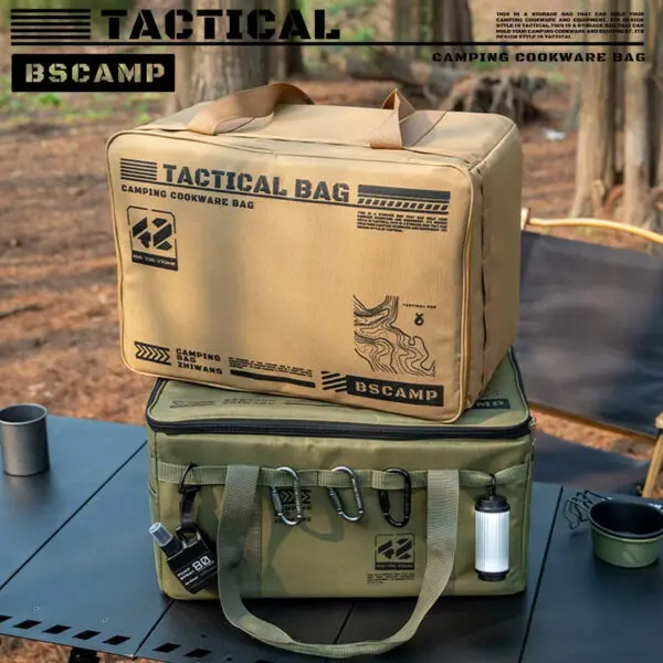 30-42L Camping Equipment Storage Bag Insulation Folding Storage Box Tableware Handbag Field Divider Tactical Camping Picnic Tool - Image 4