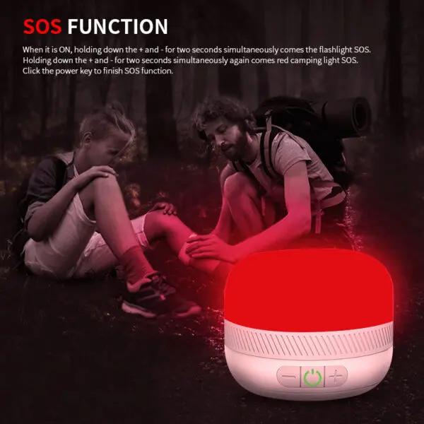 LV10 Outdoor LED Camping Flashlight 230 Hours Rechargeable Camping Lantern with Magnet Lighting Fixture Portable Emergency Light - Image 9