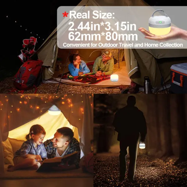 LV10 Outdoor LED Camping Flashlight 230 Hours Rechargeable Camping Lantern with Magnet Lighting Fixture Portable Emergency Light - Image 10