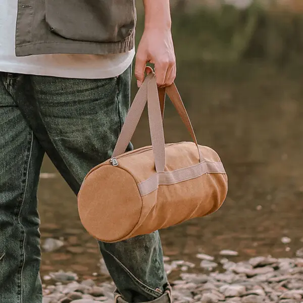 Camping Tools Storage Bag Large Capacity Cylinder Tent Stake Bag Lightweight Tent Peg Ground Nail Holder Bag for Outdoor Camping - Image 3