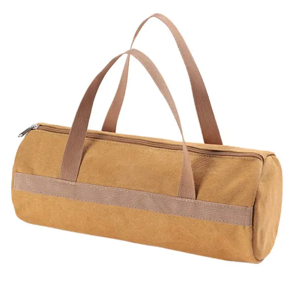 Camping Tools Storage Bag Large Capacity Cylinder Tent Stake Bag Lightweight Tent Peg Ground Nail Holder Bag for Outdoor Camping - Image 4