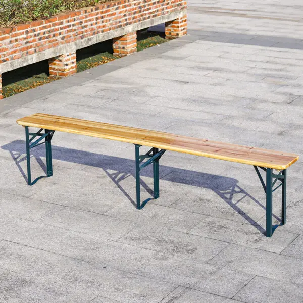 BreeinsPortable Picnic Bench, Outdoor Wooden Folding Camping Dining bench for Patio Garden Outdoor Camping Use - Image 2