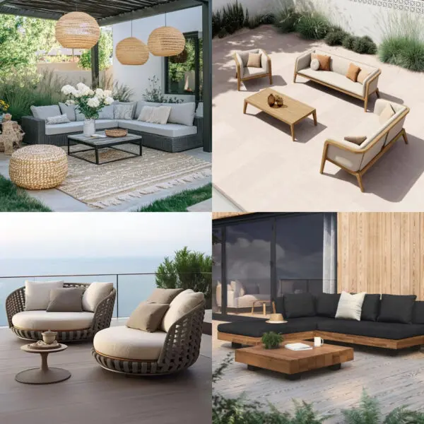 Custom Patio Furniture Set Luxurious Garden Sofa European Durable Waterproof Sofas for Balcony Teak Frame Outdoor Furniture Sofa - Image 8