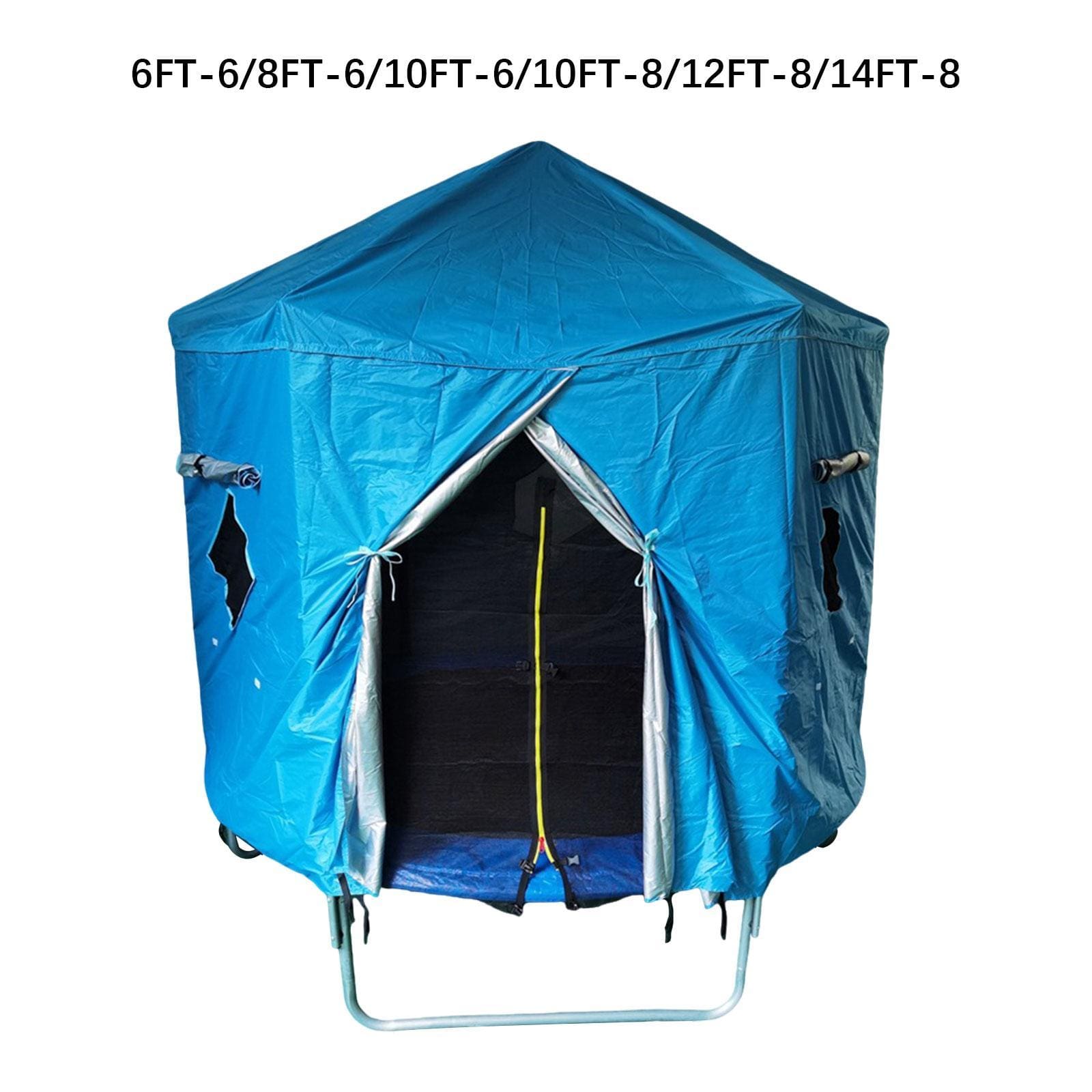 Trampoline Sunshade Cover Trampoline Accessories Breathable Protective Cover Blue Easy to Install Trampoline Tent Sun Protection