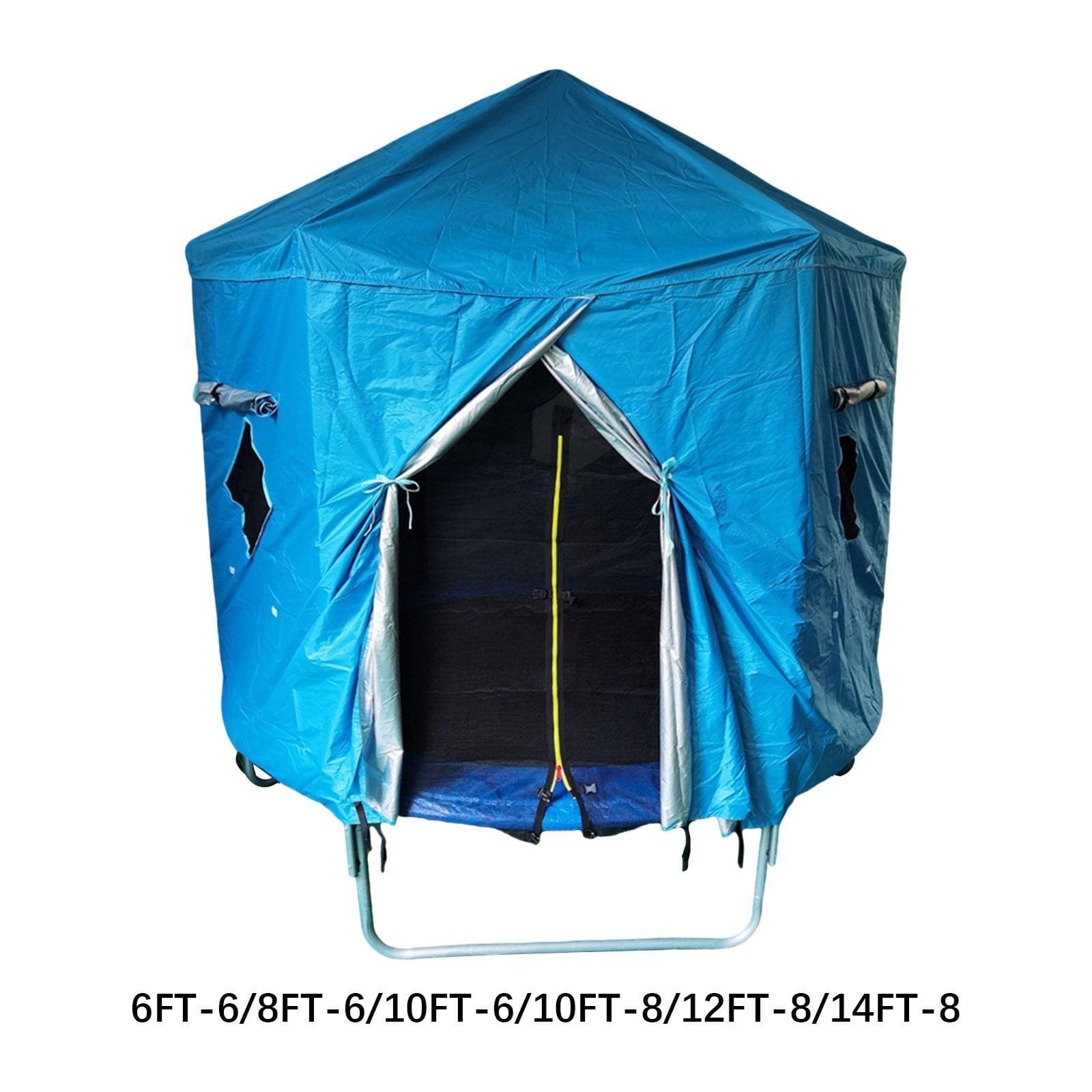Trampoline Sunshade Cover Trampoline Accessories Breathable Protective Cover Blue Easy to Install Trampoline Tent Sun Protection