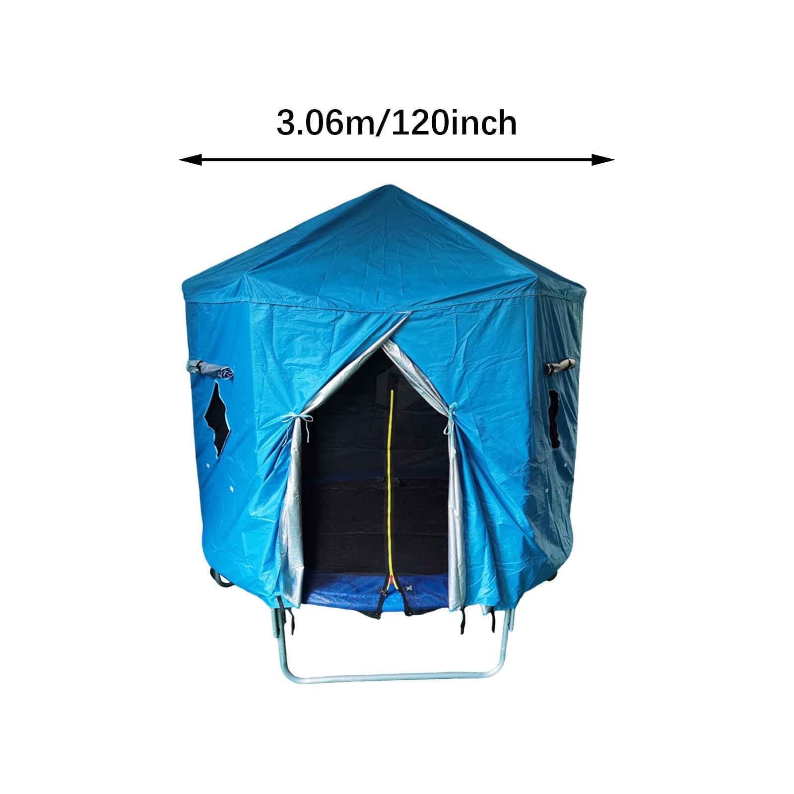 Trampoline Sunshade Cover Trampoline Accessories Breathable Protective Cover Blue Easy to Install Trampoline Tent Sun Protection